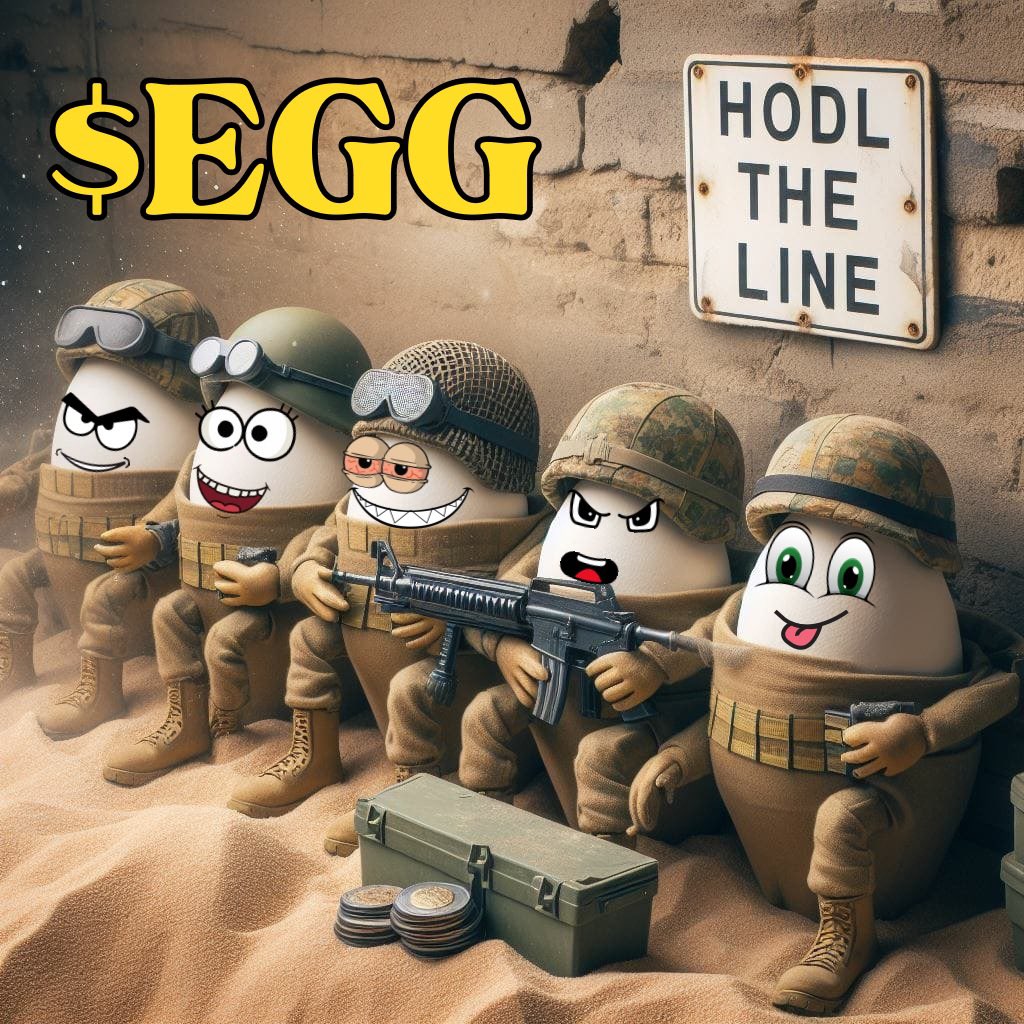 We need the $EGG community on @solana to #HODL the line! If you’re jeeting #NGMI HODL = WAGMI