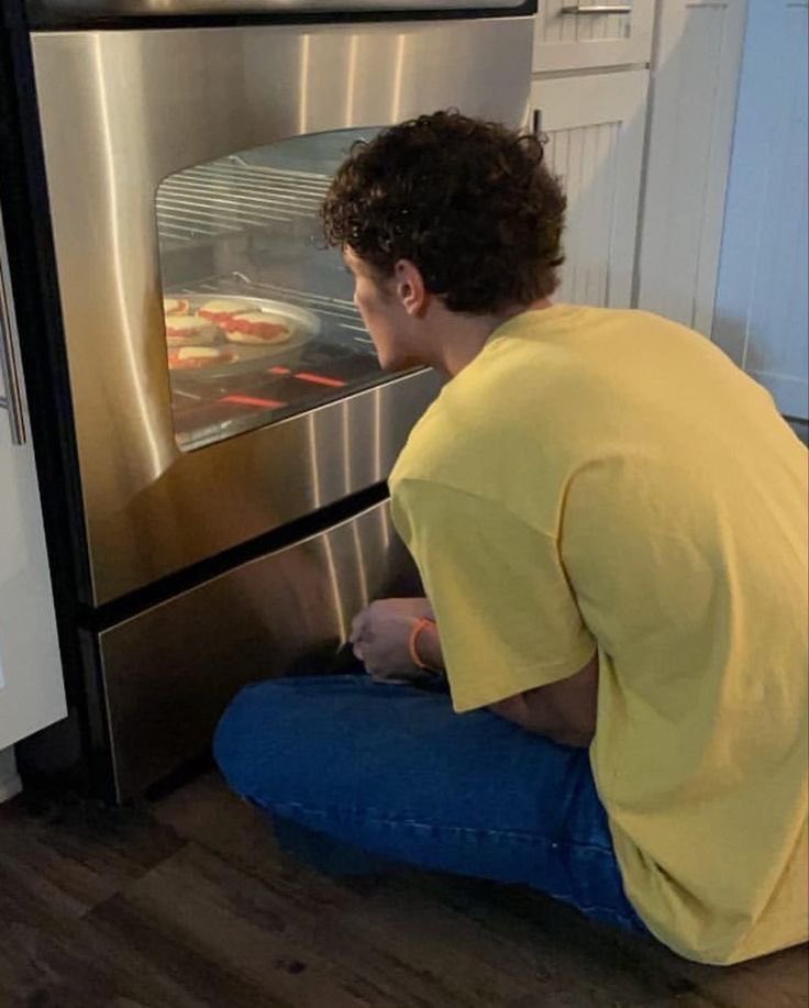 he’s really serious about his pizza bagels…