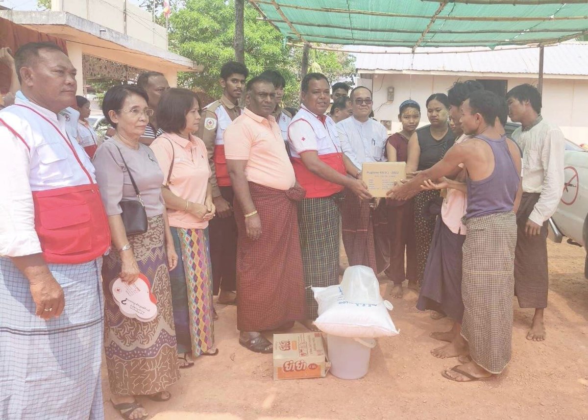 MyanmarRedCross tweet picture