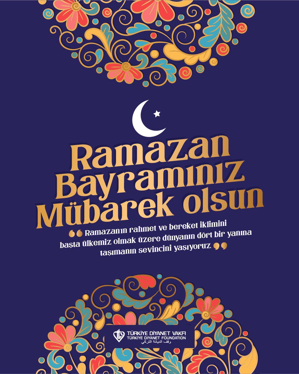 Ülkemize ve tüm İslam coğrafyasına güzellikler ve iyilikler getirmesi temennisiyle.. Ramazan Bayramınız Mübarek Olsun. #HayırlıBayramlar #RamazanBayramı #Eidmubarak2024