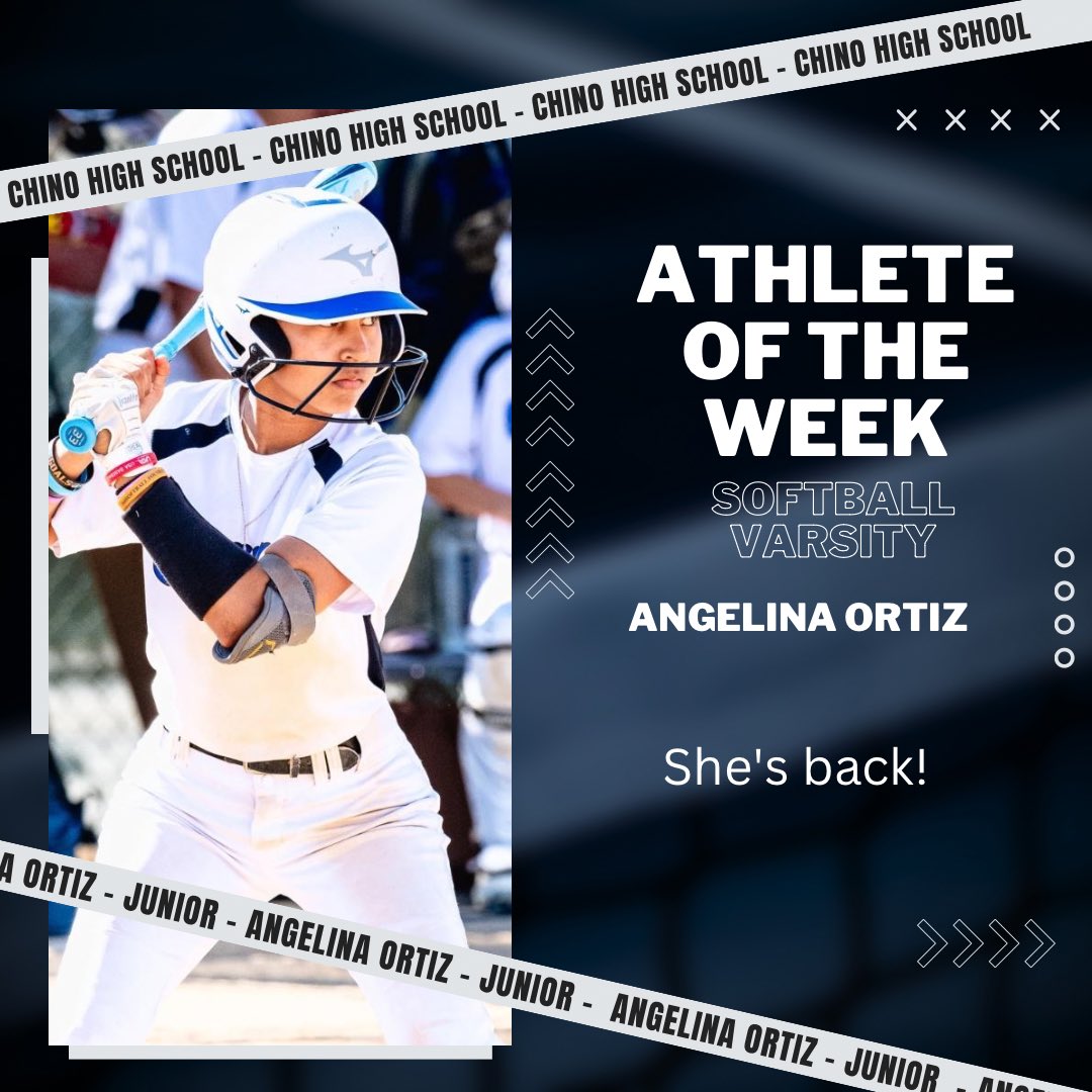 CHSSportBooster's tweet photo. Chino High Athletes of the week! @ChinoADHinkle @chchampsports @ChinoHighSports https://t.co/P1xFijZadc