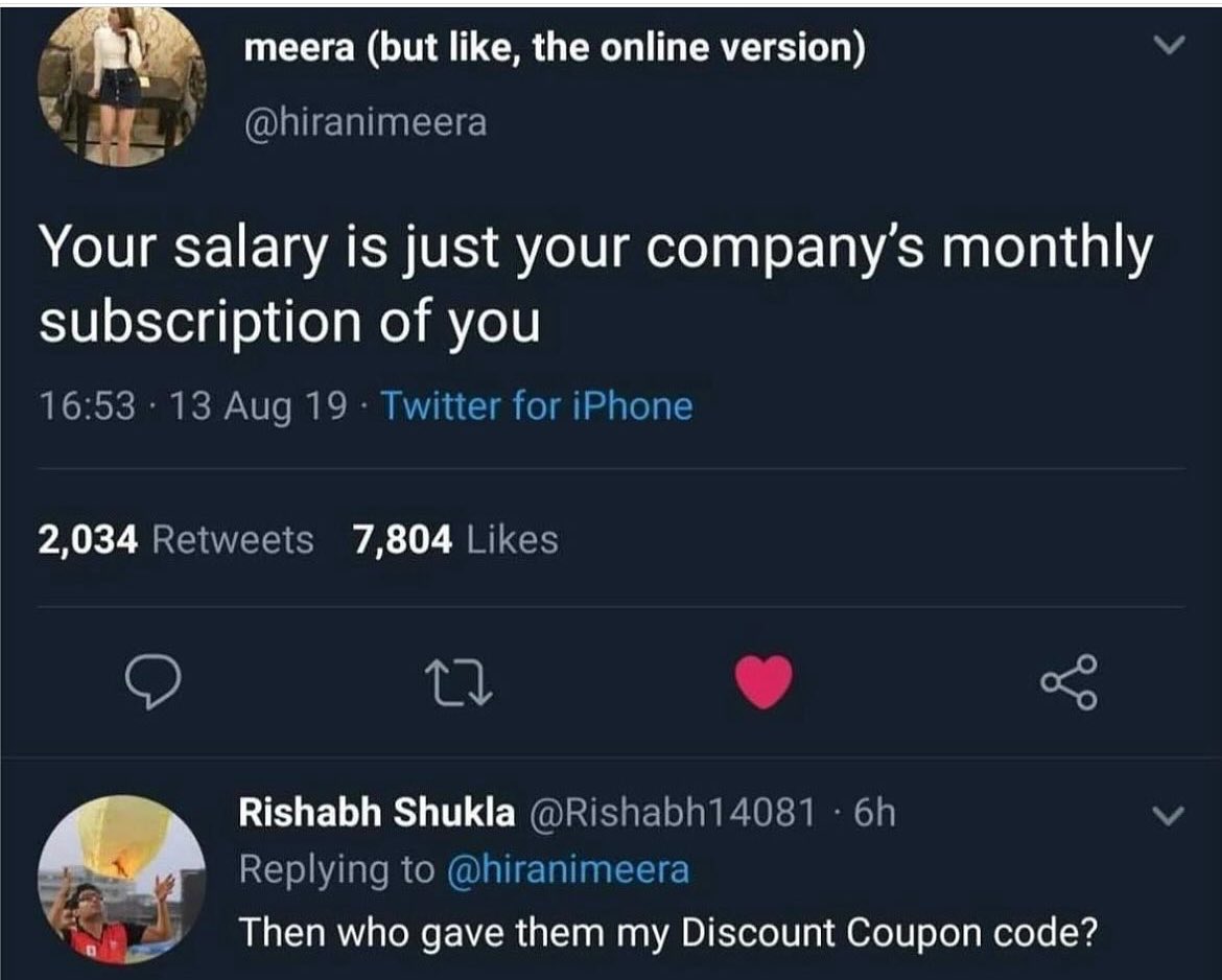 What might be the discount code here?👇😂

#SoftwareEngineer