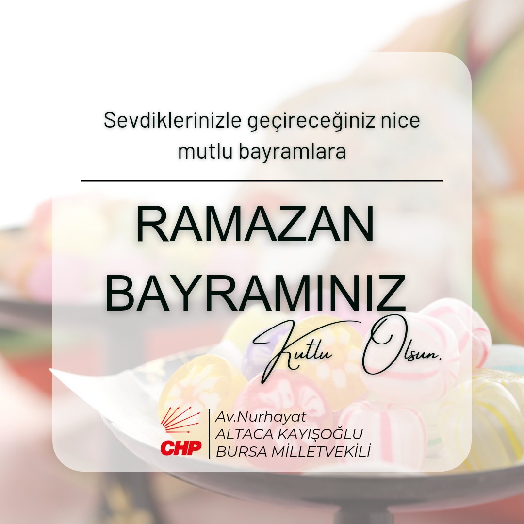 Dağlarına bahar gelmiş memleketimizde umudu büyültmek, barışı, dostluğu, sevgiyi ve paylaşmayı yüceltmek temennisiyle bayramınızı kutlar, sevdiklerinizle birlikte nice bayramlar dilerim. #RamazanBayramı