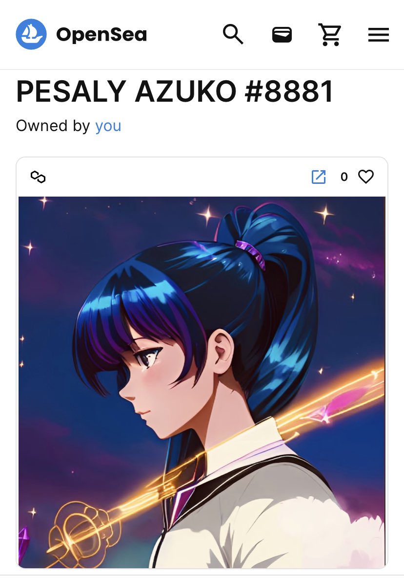 pesalyazuko's tweet photo. PESALYAZUKO #8881 

When Art is Unique Discover the Best NFTs Now

Linked https://t.co/UWTrpjoBe2

#NFTsales #NFTCollections #Pesalyazuko #art #Twitter #Raro https://t.co/yod22y5bfw
