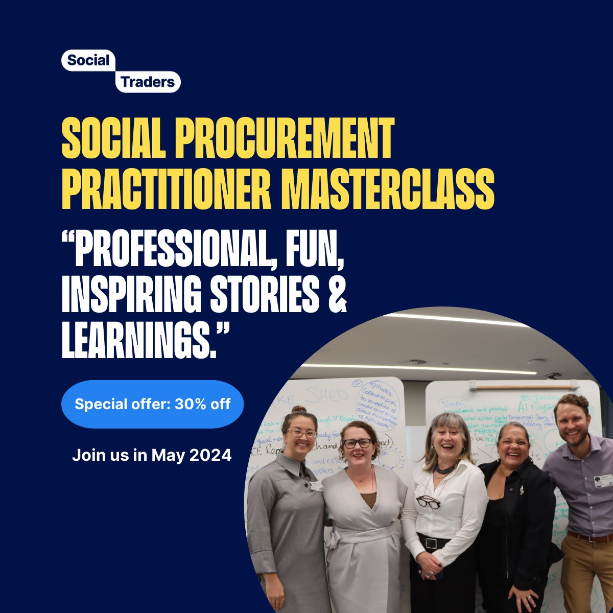 Looking to build your knowledge and capability to implement your social impact strategy? This masterclass in Melbourne could be for you! 30% discount for VCCI and MCC members. Seats a limited, so register now. bit.ly/4d2dTYm @SocialTradersAU