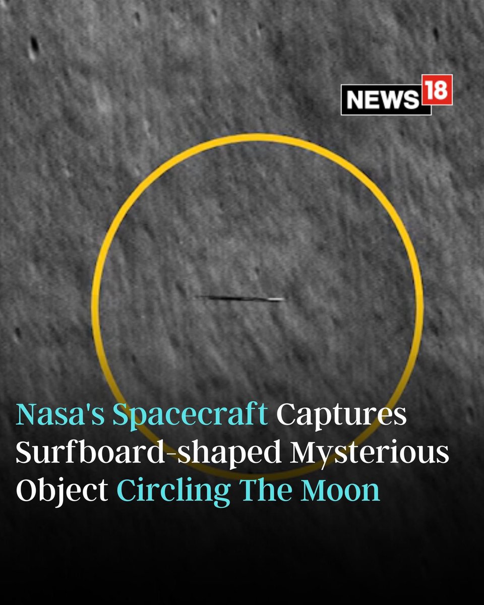 A mysterious, surfboard-shaped object near the surface of the moon was seen in photos taken by Nasa.

#Nasa #Moon #SpaceNews