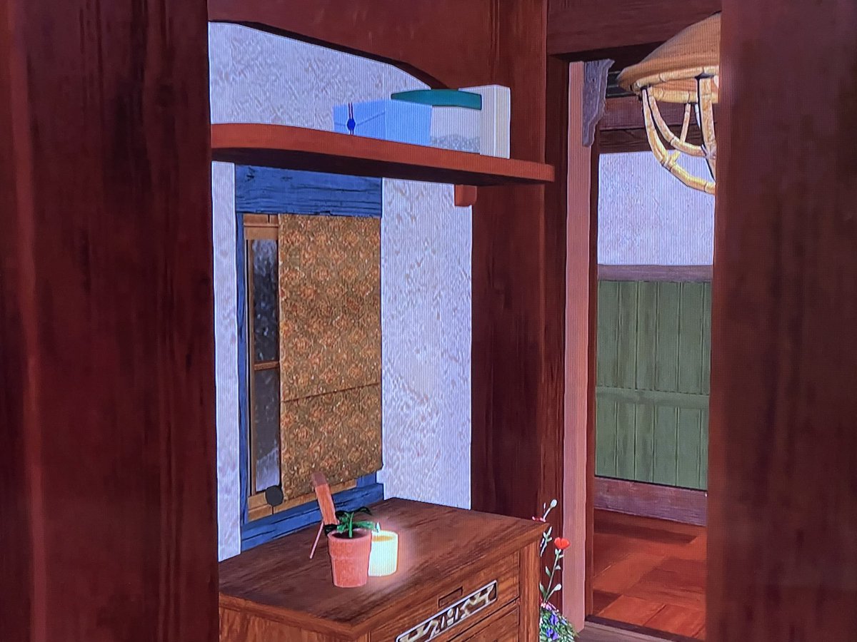 CaffineCreation's tweet photo. I keep tearing my house down but I like this small window in a hallway #ffxivhousing #ff14housing https://t.co/asyt2t8YAk