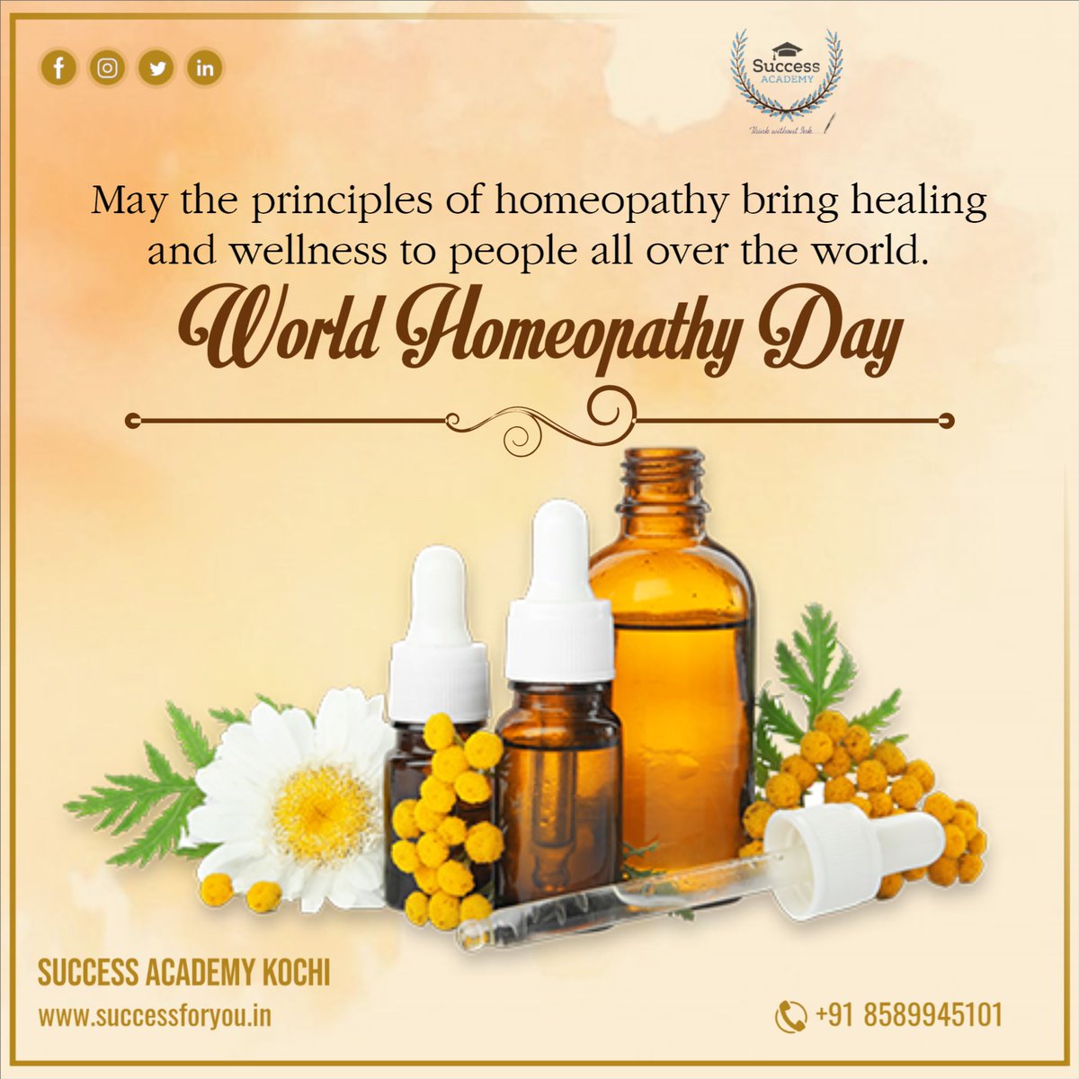 #WorldHomeopathyDay #HomeopathyAwareness #HomeopathyWorks #HomeopathyHeals #HomeopathyDay #HomeopathyHealth #HomeopathyBenefits #HomeopathyEducation #HomeopathyTreatment #HomeopathyMedicine
#HomeopathyScience #HomeopathyCare #SSCCoaching #BankCoaching #SuccessAcademyKochi