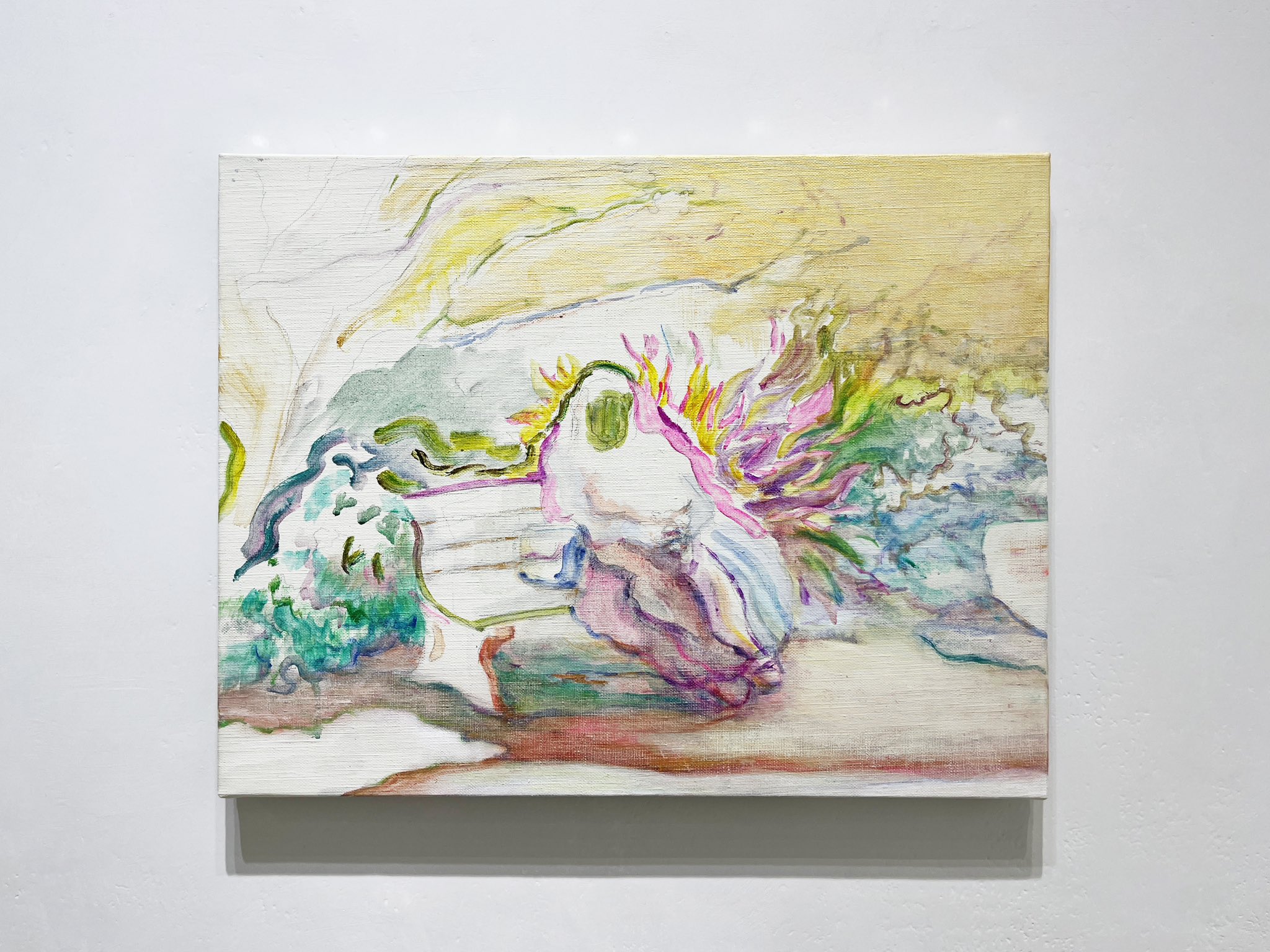 題名『マクレガーさんの家』油彩画 yuriko sejimo作 マンボ