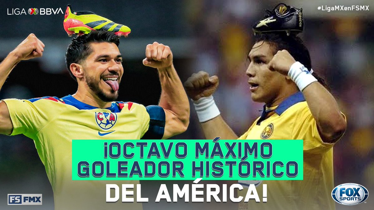 TREMENDO HOMENAJE DE HENRY MARTÍN PARA ENTRAR A LOS LIBROS DE HISTORIA DEL AMÉRICA 👏🦅 Así fue el festejo del jugador azulcrema después de su gol que lo iguala junto a Salvador Cabañas (98) en el octavo lugar de los máximos goleadores históricos de las Águilas 😎 #CentralFOX