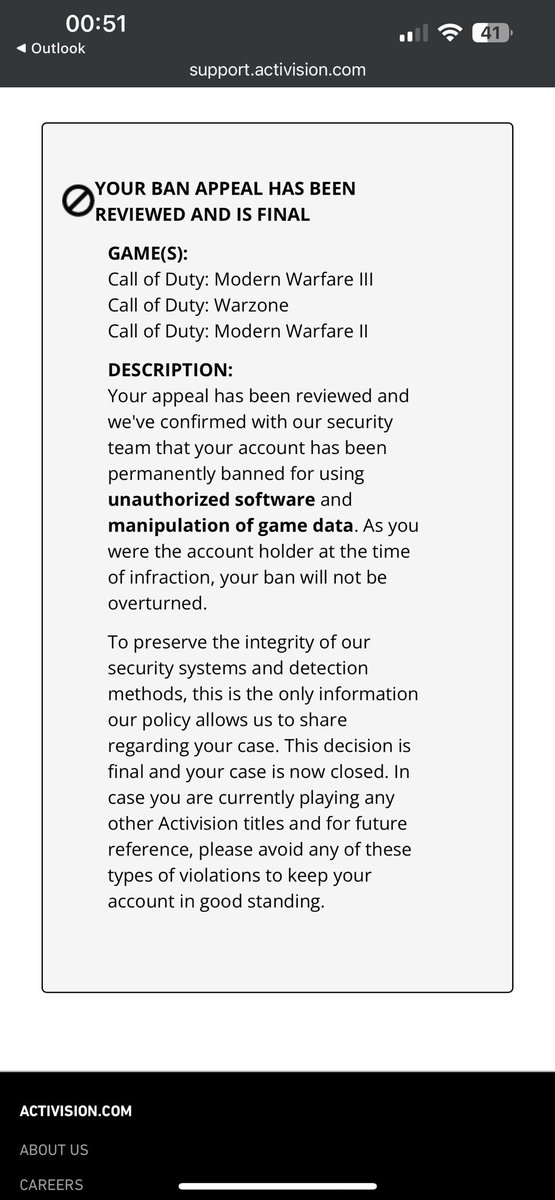 Bro wtf activision I don’t have unauthorized software or manipulation of game data y’all on some bullshit @ATVIAssist @InfinityWard @SHGames  @Treyarch