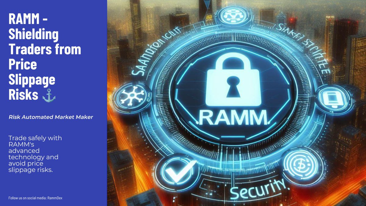 RAMM@RammDex🦋 Risk Automated Market Maker RAMM - Shielding Traders from Price Slippage Risks ⚓ RAMM is not just a technology but also a shield helping traders avoid price slippage risks. How does it work? RAMM employs a three-tier order book mechanism and liquidity