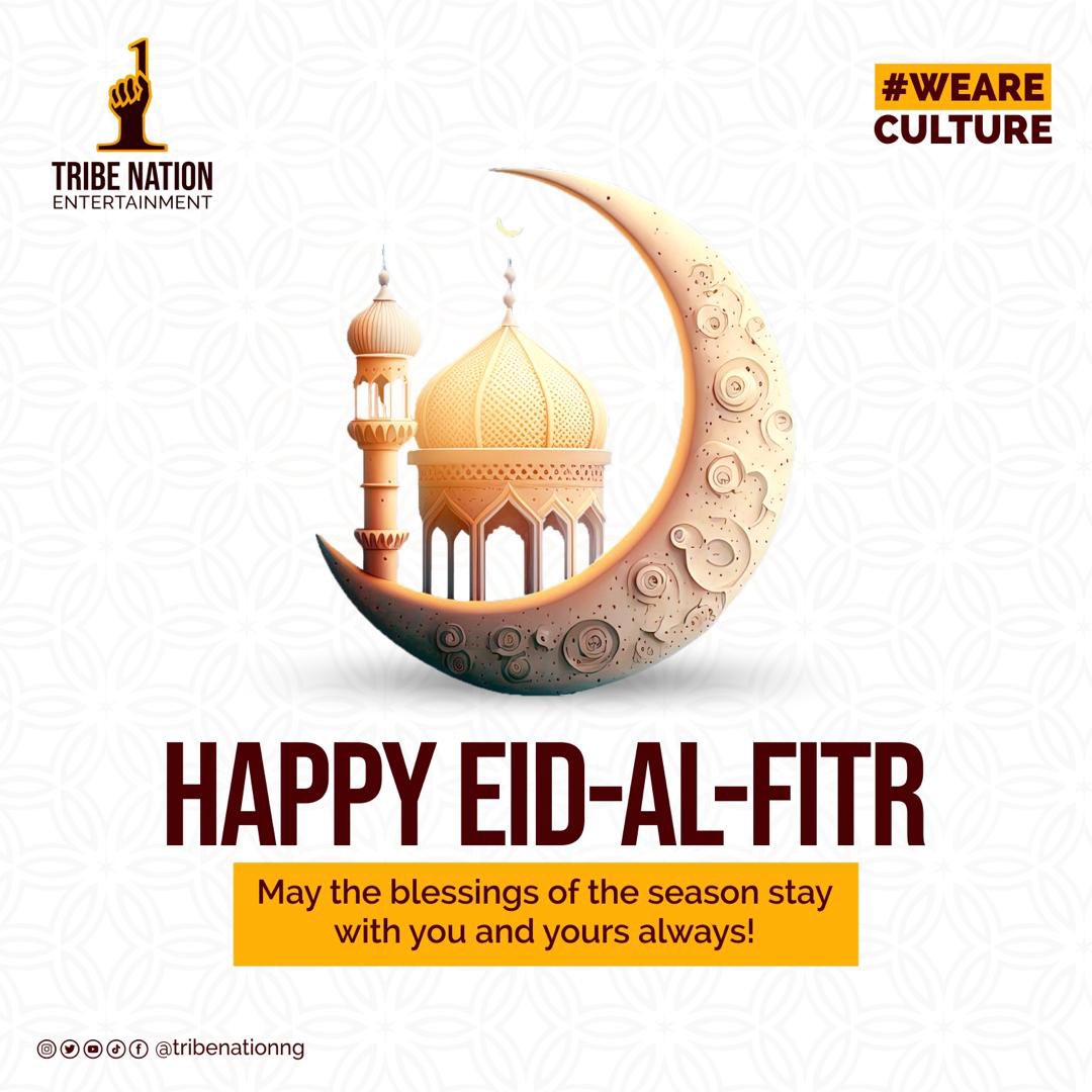 Wishing you and your loved ones a blessed celebration filled with happiness and good health. Happy Eid-Al-Fitr💖 

#happyeid #eidalfitr #tribenation #tribenationng
