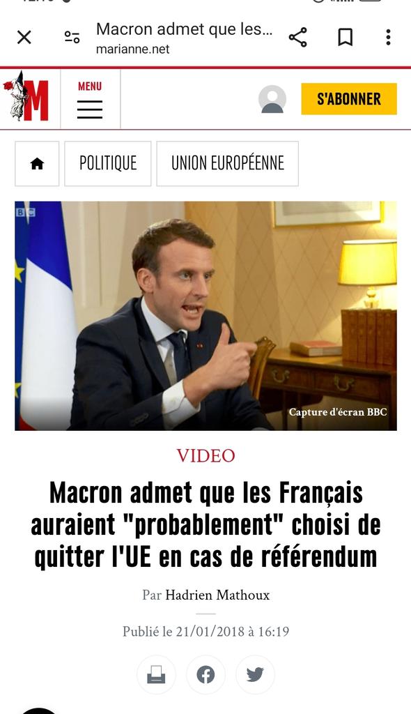 <a href="/CNEWS/">CNEWS</a> Ce n'est pas mon candidat, mais il disait vrai sur les propos de E.M.
Il faut traiter tous les candidats avec le même respect et plus d'équité dans les médias.
Il y a trop souvent des ricanements autorisés pour certains, alors que pour ceux au pouvoir qui ont mis le pays dans le