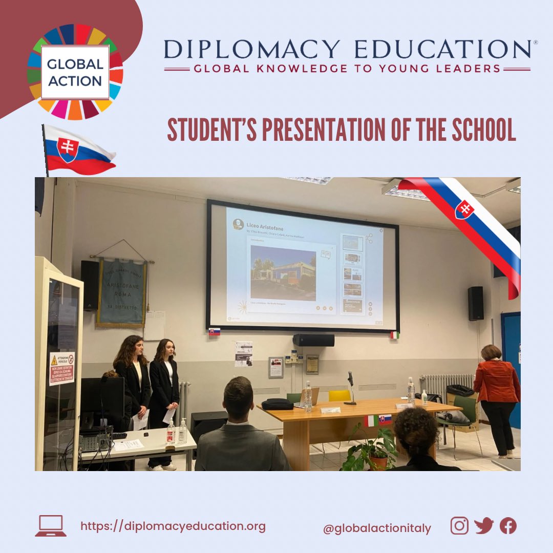 Global Action was honoured to host #Step1, we are talking about the one between Liceo Aristofane and the Embassy of the Slovak Republic in Rome 🇸🇰 Learn more ➡️ instagram.com/p/C5kpbt9I5jI/… @ItalyMFA @SlovakiaInItaly #Step1 #SlovakRepublic #DE #GA
