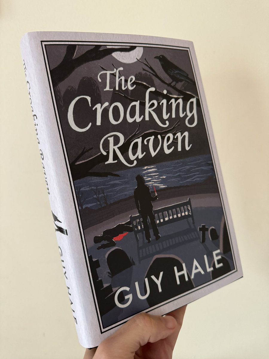 QuickBookRevie3's tweet photo. #bookpost with wrapping paper? Lovely! #TheCroakingRaven starts the “Shakespeare Murders” series by @HaleWrites. Stratford 1972 “the killer seems to be following the plot of Shakespeare’s Hamlet. Can they find the killer before all the actors at the RSC are dead? #ad #gifted https://t.co/JmKtOneoff