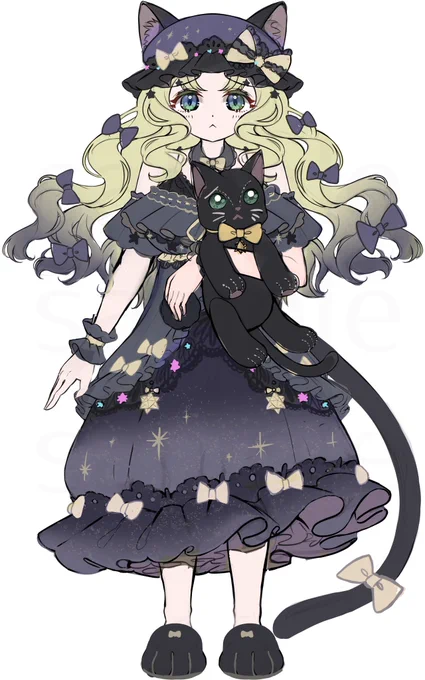 共同制作の次回以降の子達のデザインラフです!!現在黒猫ちゃんを清書中#魂募集 #Vtuber魂募集 
