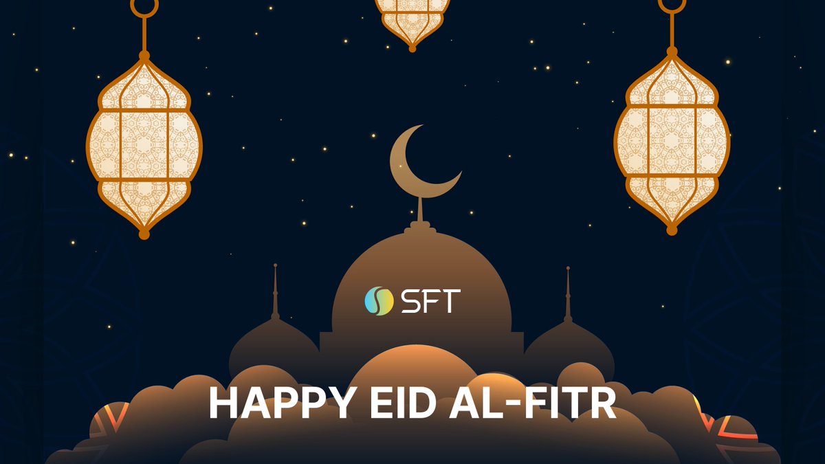 Wishing everyone a joyful and blessed Eid al-Fitr! 🌙✨ May this day bring peace, happiness, and new beginnings to your lives. From the SFT Protocol family, #EidMubarak to you and your loved ones! 🎉 #SFTProtocol