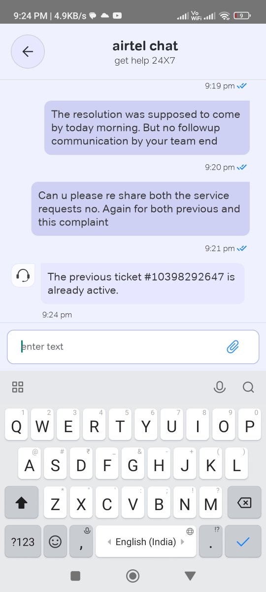 mannujain's tweet photo. @airtelindia, More than 10 Days, no solution. Unable to use #airtelxstream premium subscription. The only resolution 'connect in 24 hours'. Expecting better service or do u suggest switching to @reliancejio for better experience? https://t.co/H1FNgvbd1D