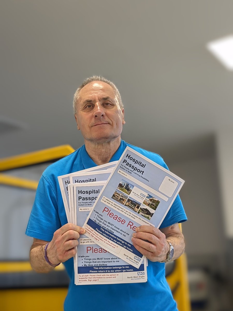 Enzo, one of our Learning Disability and Autism Support Volunteers has been busy around the wards talking to the teams about #hospitalpassports #patientexperience #AutismAcceptance #learningdisability #patientvoice #patientengagement #individualisedcare