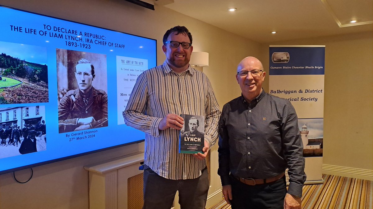 We were delighted to welcome Gerry Shannon for a well researched and facinating talk on Liam Lynch in March. General Liam Lynch was one of the most important republican leaders of the Irish revolutionary period. and Gerry's talk gave great insight into his life and importance.