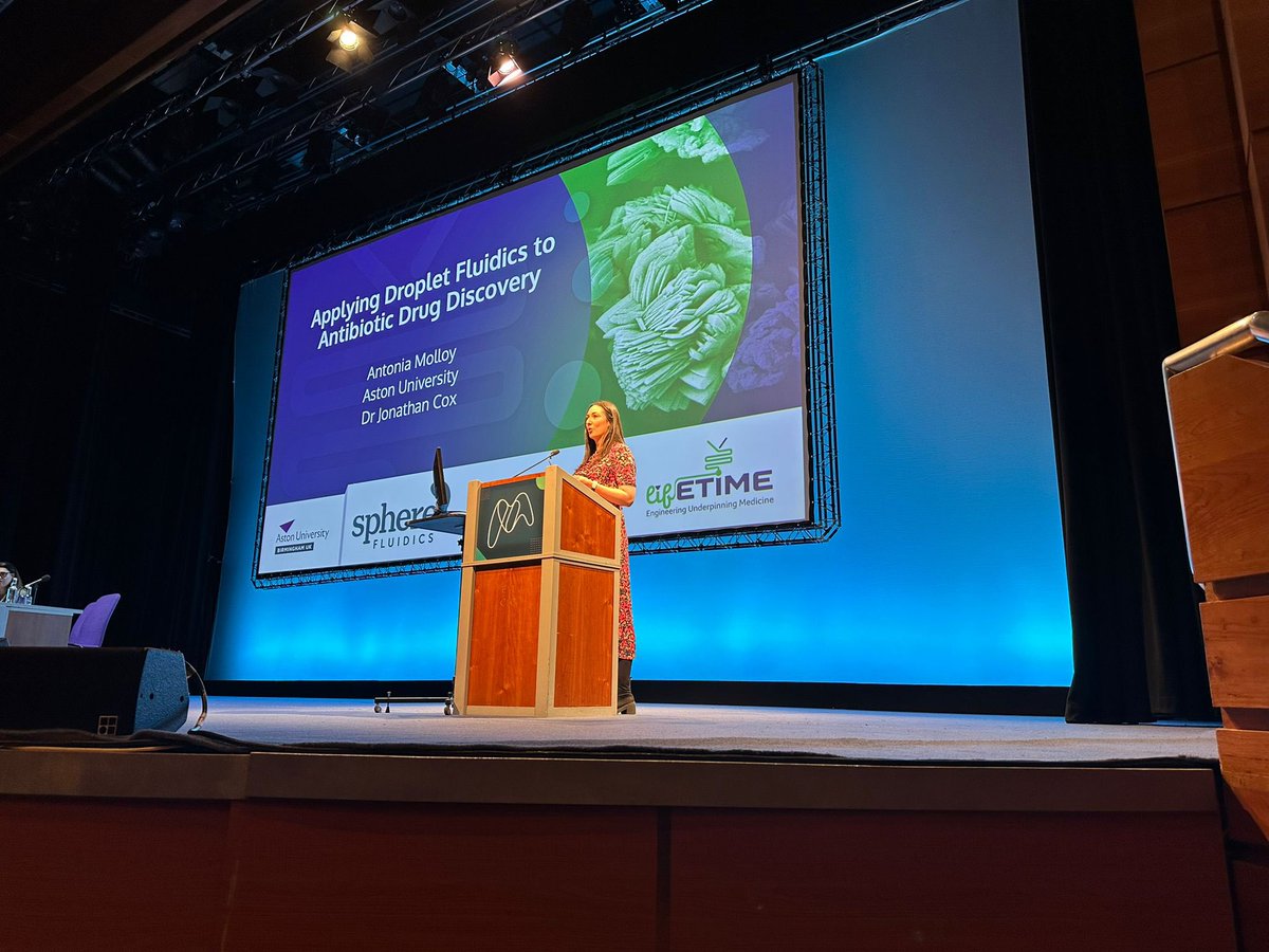 Dr Jonathan Cox (@drjonathancox) on Twitter photo So proud of the unstoppable <a href="/antonia_molloy/">Antonia Molloy</a> talking about her PhD research <a href="/AstonUniversity/">Aston University</a> funded by <a href="/CDTLifETIME/">LifETIME-CDT</a> and partnered with <a href="/SphereFluidics/">SphereFluidics</a> <a href="/MicrobioSoc/">Microbiology Society</a> #microsoc24 On droplet fluidics for antibiotic susceptibility testing 👏 🤩 🥂 So proud of the unstoppable <a href="/antonia_molloy/">Antonia Molloy</a> talking about her PhD research <a href="/AstonUniversity/">Aston University</a> funded by <a href="/CDTLifETIME/">LifETIME-CDT</a> and partnered with <a href="/SphereFluidics/">SphereFluidics</a> <a href="/MicrobioSoc/">Microbiology Society</a> #microsoc24 On droplet fluidics for antibiotic susceptibility testing 👏 🤩 🥂