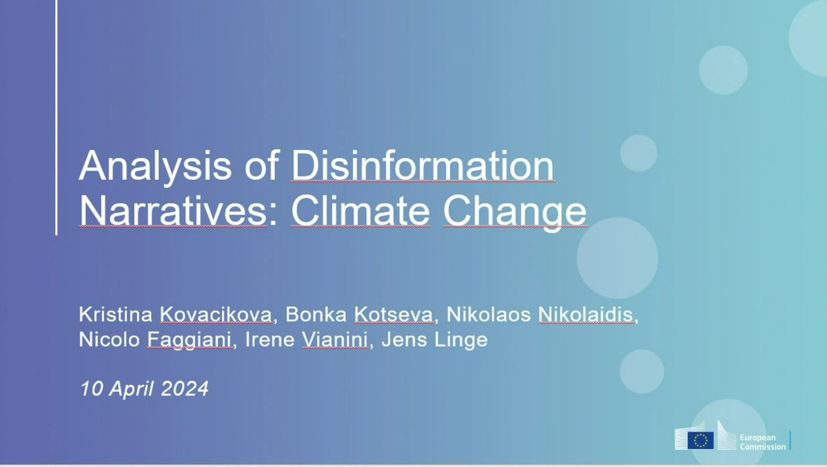 Kristina Kovacikova – #MachineLearning specialist from @EU_ScienceHub DISINFO unit provides a concrete example on disinformation in #ClimateChange now at #HSPH24, as last presentation of this 2 day event @EFSA_EU @Anses_fr