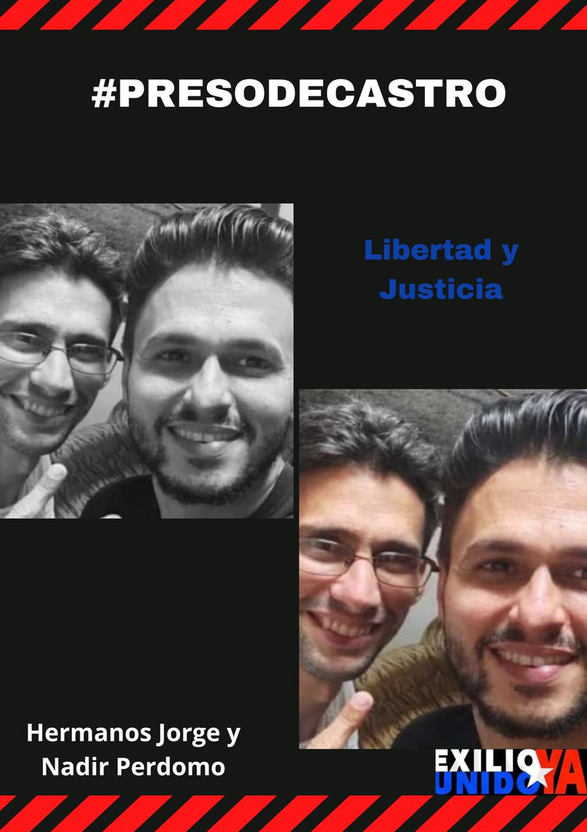 #PresosDeCastro #PCCTerrorista #ProhibidoOlvidar #DePieFrenteAlTerror Exigimos no Pedimos #LibertadParaLosPresosPoliticos SI TE CANSAS PIERDES HASTA QUE SEAN LIBRES TOGETHER AS ONE