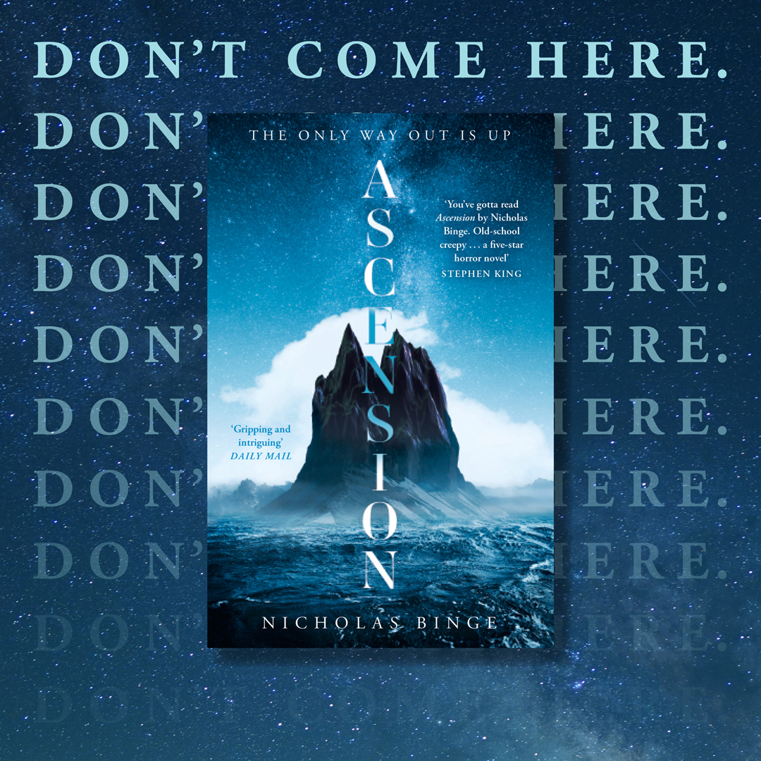 “Old-school creepy. . . a five-star horror novel.” STEPHEN KING Ascension is a mind-bending speculative thriller which challenges the notion of what it means to be human. Pick up your copy of @bingewriting's exhilarating novel in paperback now ! smarturl.it/Ascension-PB