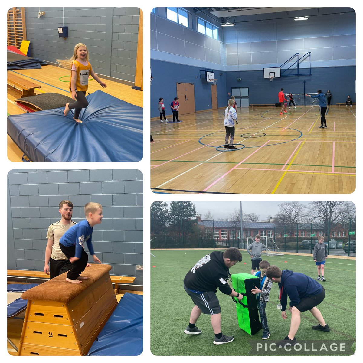 | EASTER CAMP |

We’re having great fun on day 3️⃣ of our sports camp @AlloaAcademy 👍 with 3 new sports this week ⬇️

🤸‍♀️Gymnastics
🏉Rugby
🏏Rounders

Huge thank you to all our #leadershipacademy helpers 👍

@ClacksEducation @sportscotland