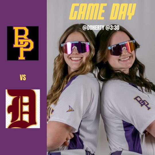 Varsity Softball travels to Doherty. #firethemuskets ⁦@BPPrincipalVT⁩ ⁦@tgsports⁩ ⁦@path_bay⁩