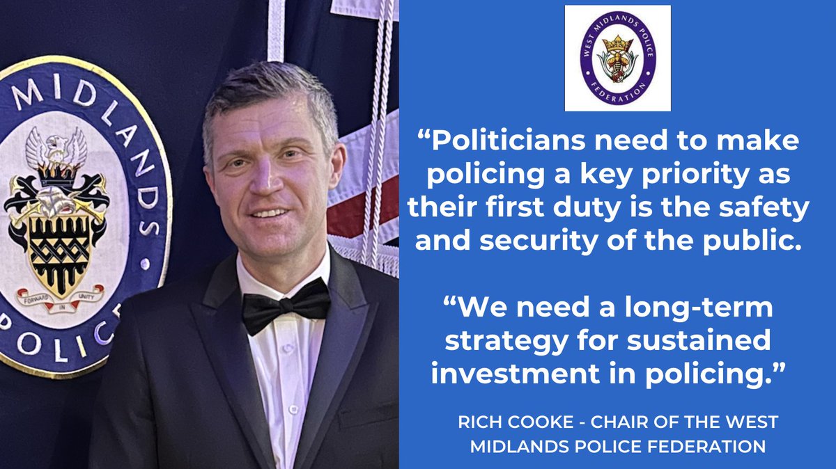 A key priority for any Government after the General Election must be reviewing the process for determining police pay and committing to long-term investment. Branch chair Rich Cooke was speaking about the latest Pay & Morale survey results. FULL REPORT: bit.ly/4awsl9o