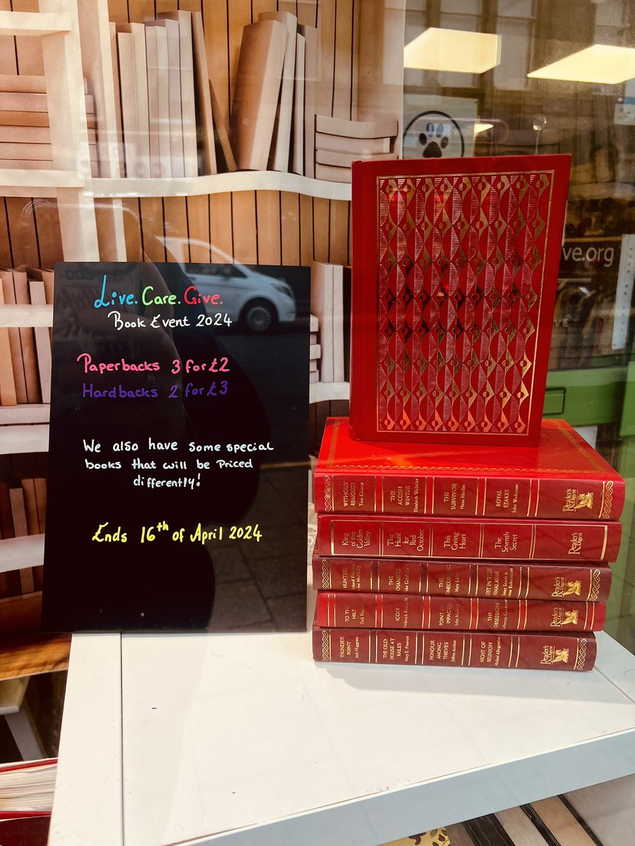 Just a little reminder we still have our book event on! It ends on the Tuesday 16th of April 2024 📚

#booklovers #book  #charity  #BookTwitter #EDINBURGH  #HappyHumpDay #HappyWednesday #Wednesday