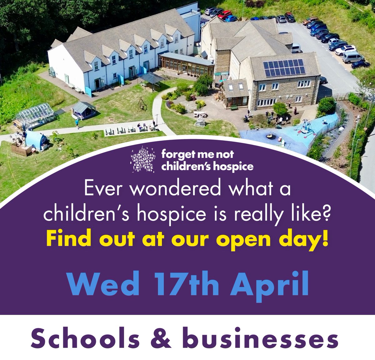 This time next week we’re opening our doors to visitors from local schools, businesses and organisations. You will need to book a time slot for one of our team to take you around the hospice - there’ll be refreshments provided! Email us at fundraising@forgetmenotchild.co.uk