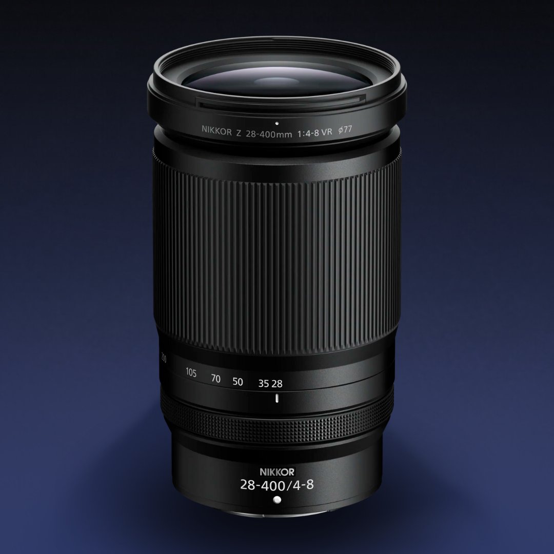 The #NIKKOR Z 28-400mm f/4-8 VR lens is here! From 28mm wide angles to 400mm details, it offers incredible versatility in a compact 725g design. Ideal for #photographers on the move! Thoughts on this new release? Will you be adding it to your kit? 👇