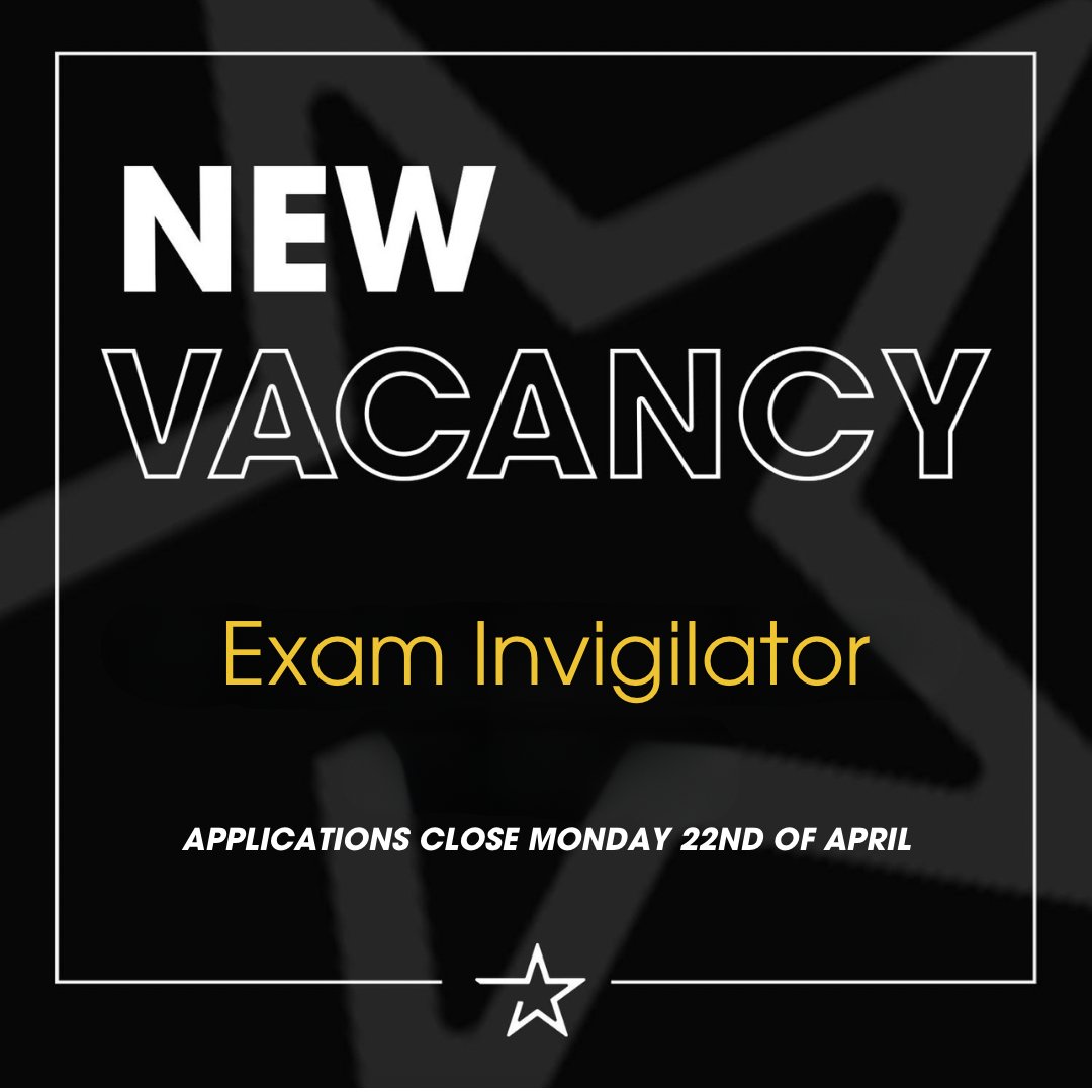 VACANCY 📣

CAPA College is currently recruiting an exam invigilator to join our incredible staff team! Click the link to apply:
capa.college/workwithus/

Applications close at 9am on Monday the 22nd of April! ⭐️

#CAPACollege #jobvacancies #artsvacancies #wakefieldjobs