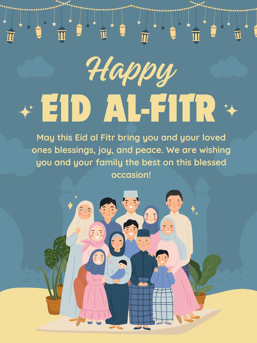 Happy Eid Al-Fitr to all our Muslim colleagues and all celebrating this Ramadan. 😊 Eid Mubarak. ❤️