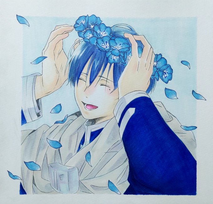 「1boy flower wreath」 illustration images(Latest)