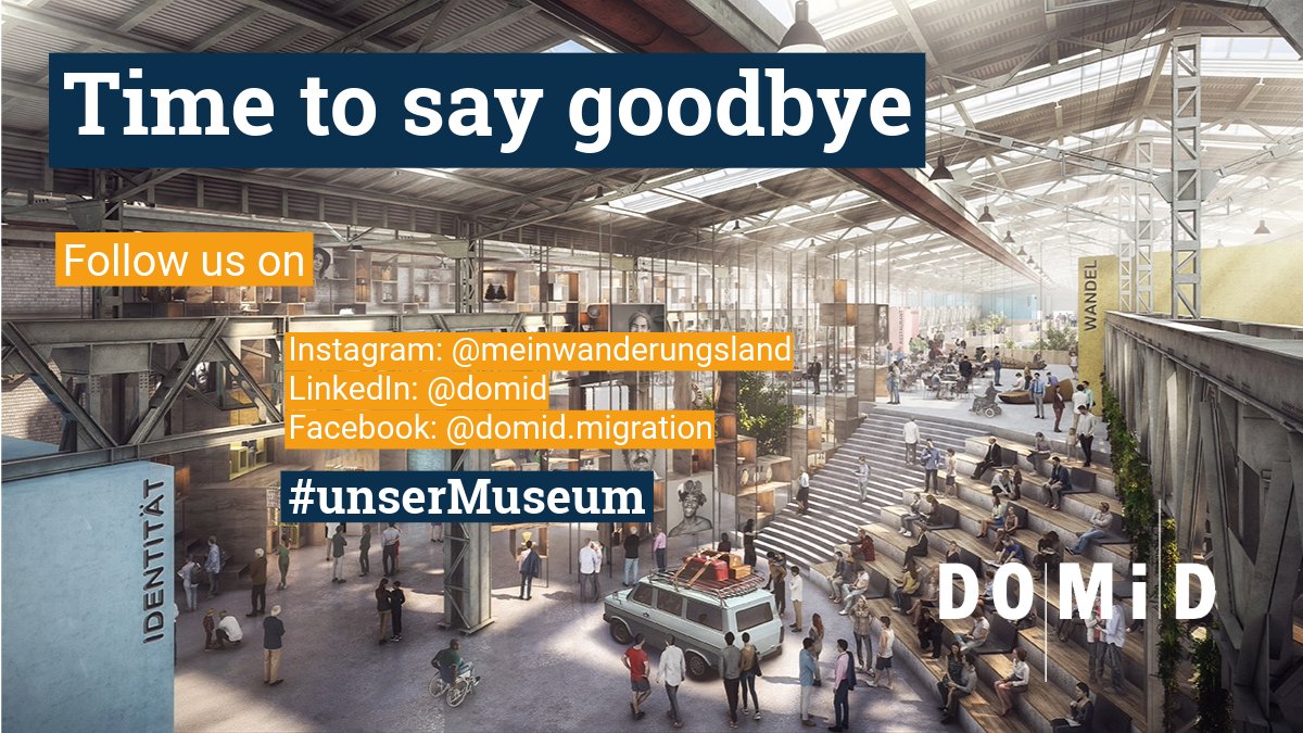 Wir vermissen Twitter und sagen "Goodbye" zu X. Wenn ihr euch weiterhin für #unserMuseum #Migration und #Geschichte in #Deutschland interessiert, folgt uns auf den anderen Kanälen. 👋
instagram.com/meinwanderungs…
linkedin.com/company/domid/
facebook.com/domid.migratio…
domid.org