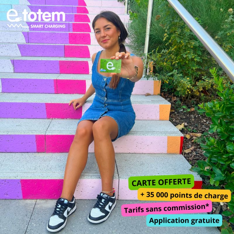 #Rechargez en toute simplicité avec la carte de #mobilité e-Totem, actuellement #OFFERTE ! Retrouvez tous ses avantages et commandez-la gratuitement sur : e-totem.fr avec le #CodePromo "ETOTEM2024".