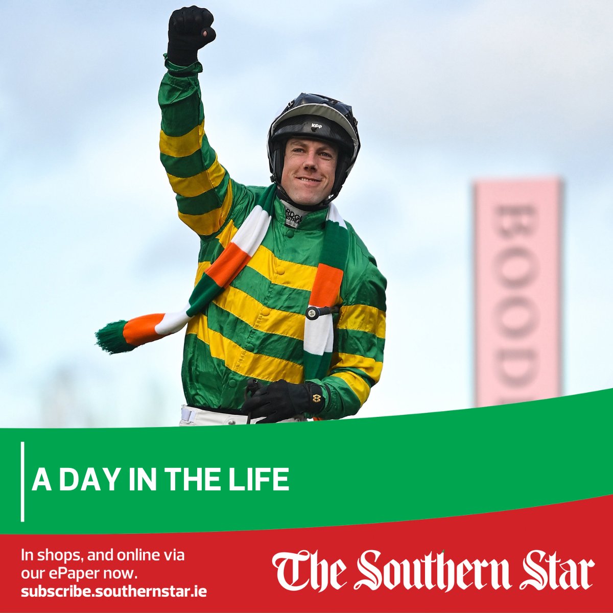 In this Thursday's <a href="/SouthernStarIRL/">The Southern Star</a>, I chat with Rosscarbery's <a href="/BrianHayesb/">Brian Hayes</a> about the day in the life of a Grand National jockey 🏇

Hayes is booked to ride 'Mr Incredible' in Saturday's race in Aintree