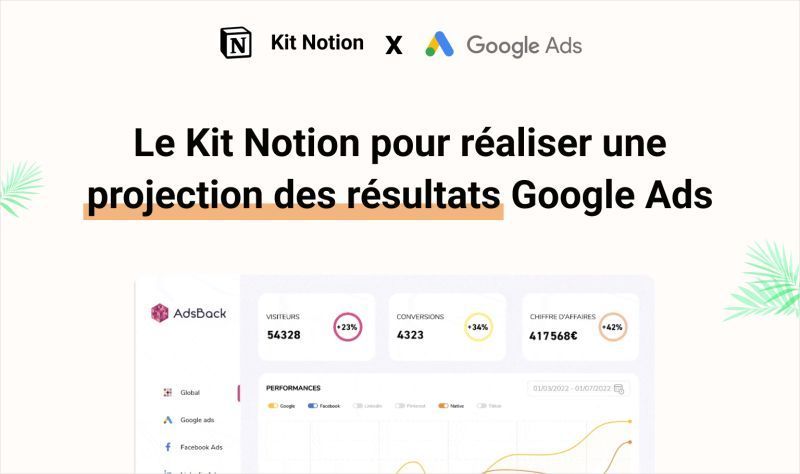 LA Solution pour prédire tes résultats Google Ads ! Je t'ai préparé un Kit Notion qui t'explique comment faire, pour le recevoir, il suffit de commenter et RT ce post ! 🔮🎁