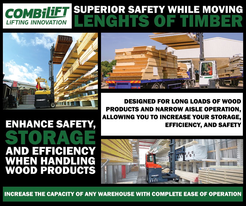 GroundwaterLift's tweet photo. Combilift’s range of innovative forklifts is specially designed to handle the challenges faced by timber warehouses or yards.
Not sure which Combilift is right for you? Contact us today on 01569 768014 or email sales@groundwater.uk.com
#Combilift #Timber #GroundwaterLiftTrucks https://t.co/6eQmAuXljy
