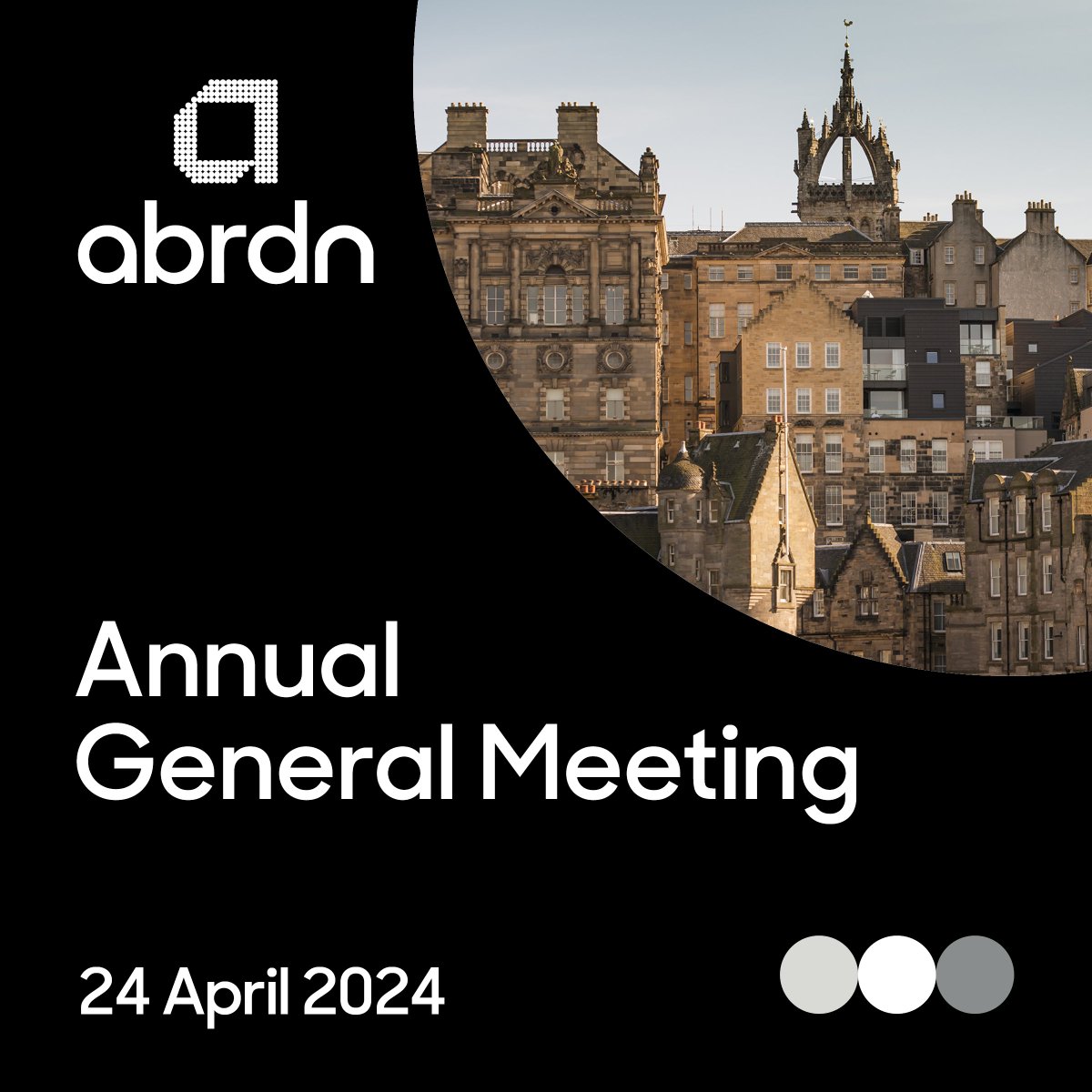 Our AGM will be held on Wednesday 24 April 2024 at 2pm (UK time) in Edinburgh. Shareholders can attend the meeting in person or join online. Further details, including our AGM Guide, can be found on our website: ow.ly/QJ4550QXvkh