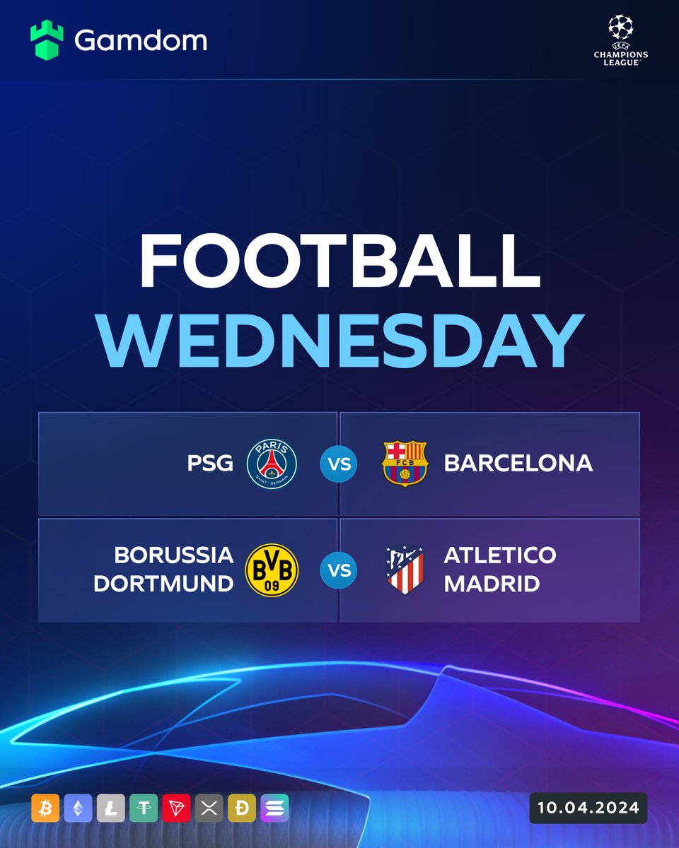 🇫🇷 PSG 🆚 Barcelona 🇪🇸 👉 Are you ready for a goal fest? In their last 4 matches, PSG and Barcelona have scored a whopping 18 goals! Expect another thrilling display of attacking football in this match! 🇪🇸 Atletico Madrid 🆚 Borussia Dortmund 🇩🇪 👉Atletico Madrid takes on…