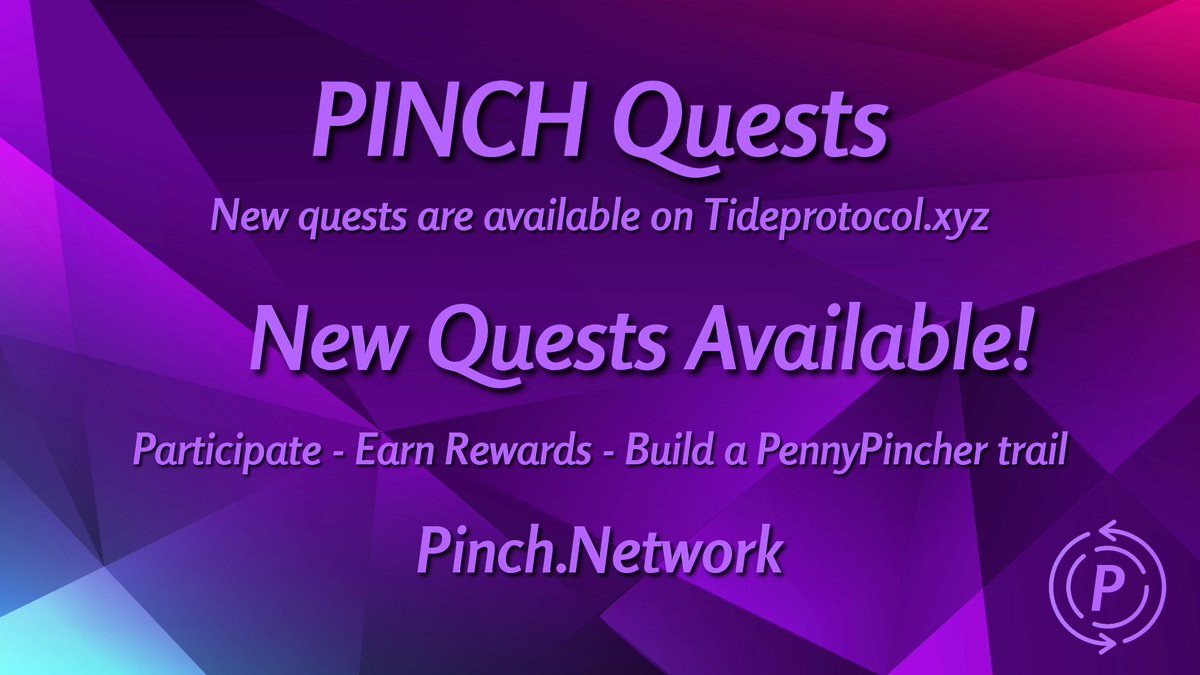 Pinch_Network's tweet photo. 3 Pinch Campaigns are currently available on @Tide_web3! Join today, and get your participation logged on the blockchain today! History is everything.
https://t.co/EK225bSHmV
#Airdrop #alpha #NFT https://t.co/MogHQYDORx