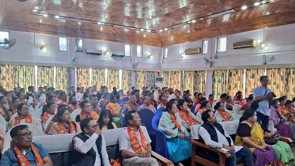 Campaigned for our <a href="/BJP4Manipur/">BJP Manipur</a> candidate for Inner Manipur in the Lok Sabha polls, Shri <a href="/thbasantasingh/">Th Basanta Singh</a> Ji today in Imphal, along with Hon'ble Minister (Nagaland) Shri <a href="/AlongImna/">Temjen Imna Along</a> Ji, Hon'ble MLA (Manipur) Shri Khumukcham Joykisan Singh Ji and General Secretary (Org.), in-charge