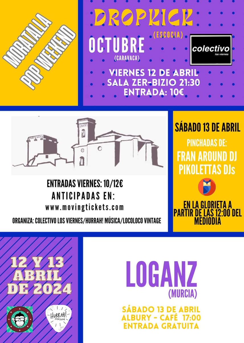 CaravacaPowerpo's tweet photo. Un festival en nuestra comarca y casi de nuestro mismo rollo???
Con varios de los grupos que podríamos llevar en nuestro cartel???
Pues encantados de que sea así!!!
Este viernes 12 de abril estaremos apoyando al #MoratallaPopWeeken en la sala Zer-vicio de #Moratalla .
Nos vemos!! https://t.co/ClycX01HQz