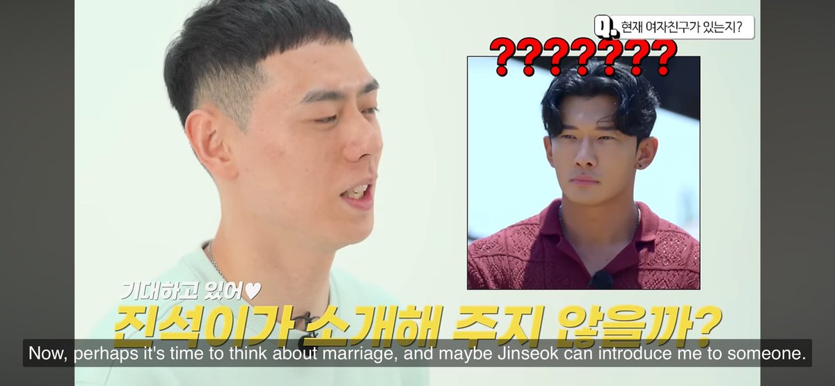 marrianej_'s tweet photo. We all know that Jinseok has only 1 person in his mind who he might introduce to Gwanhee with regards to marriage🤭 https://t.co/ZSp5XMAvlV