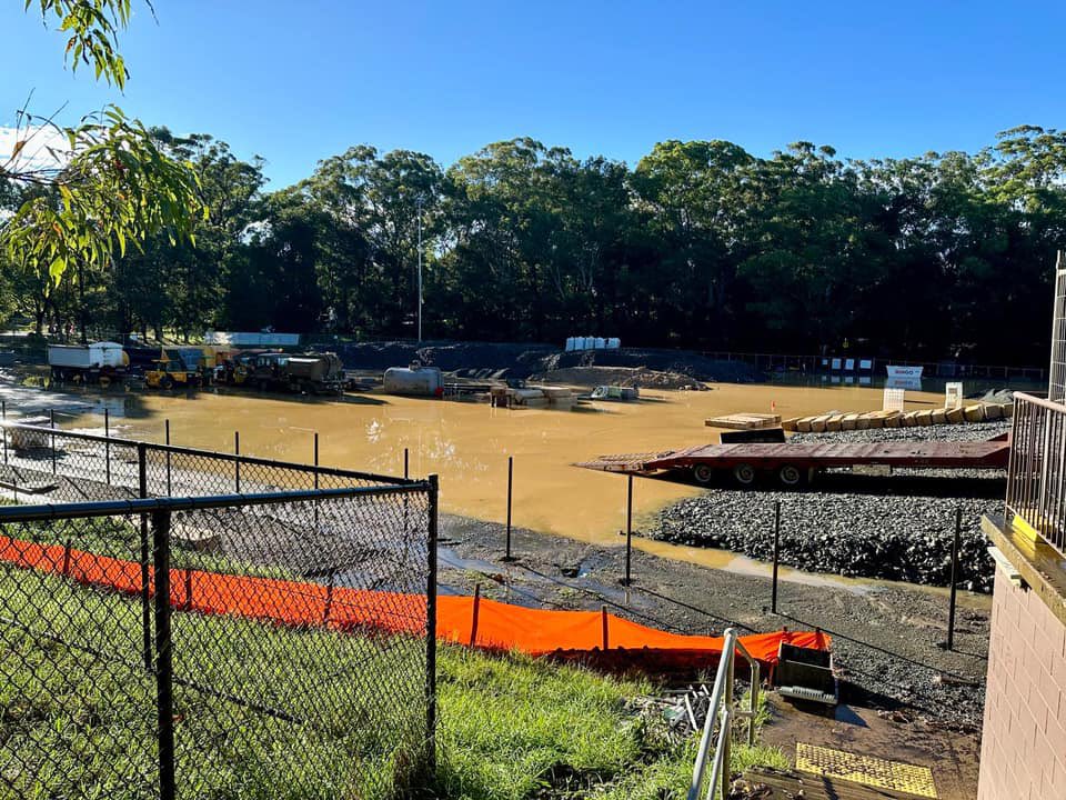 @GardinerPark This field at West Pymble is under construction. Work stopped months ago due to asbestos. The real issue is building a synthetic field in a flood zone. Residents took council to court, supplied an expert witness in hydrology who said this will occur.